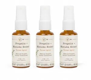 3 Pack Bundle of Propolis Manuka Honey Spray - Natural Immune Support & Sore Throat Relief - MGO, Antioxidants