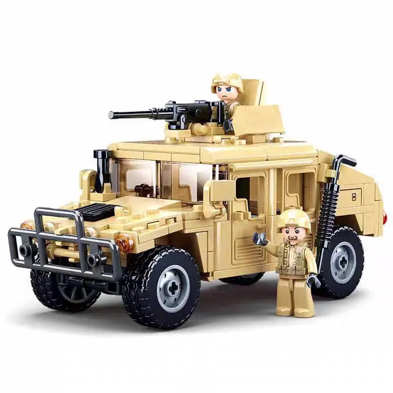 265PCS Hummer H2 Assault Vehicle Model Kit, Wwii Military Series, Includes Soldiers, DIY Toy, Holiday Gift, Suitable for Children Boys, Building Set, Building Block Model, Building Block Sets, Model Building Blocks