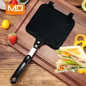 MOREDOR Non-Stick Sandwich Maker - Double-Sided Grilled Cheese & Omelette Pan Griddle, 1Pc Sports & Outdoor Cookware for Camping, Hiking