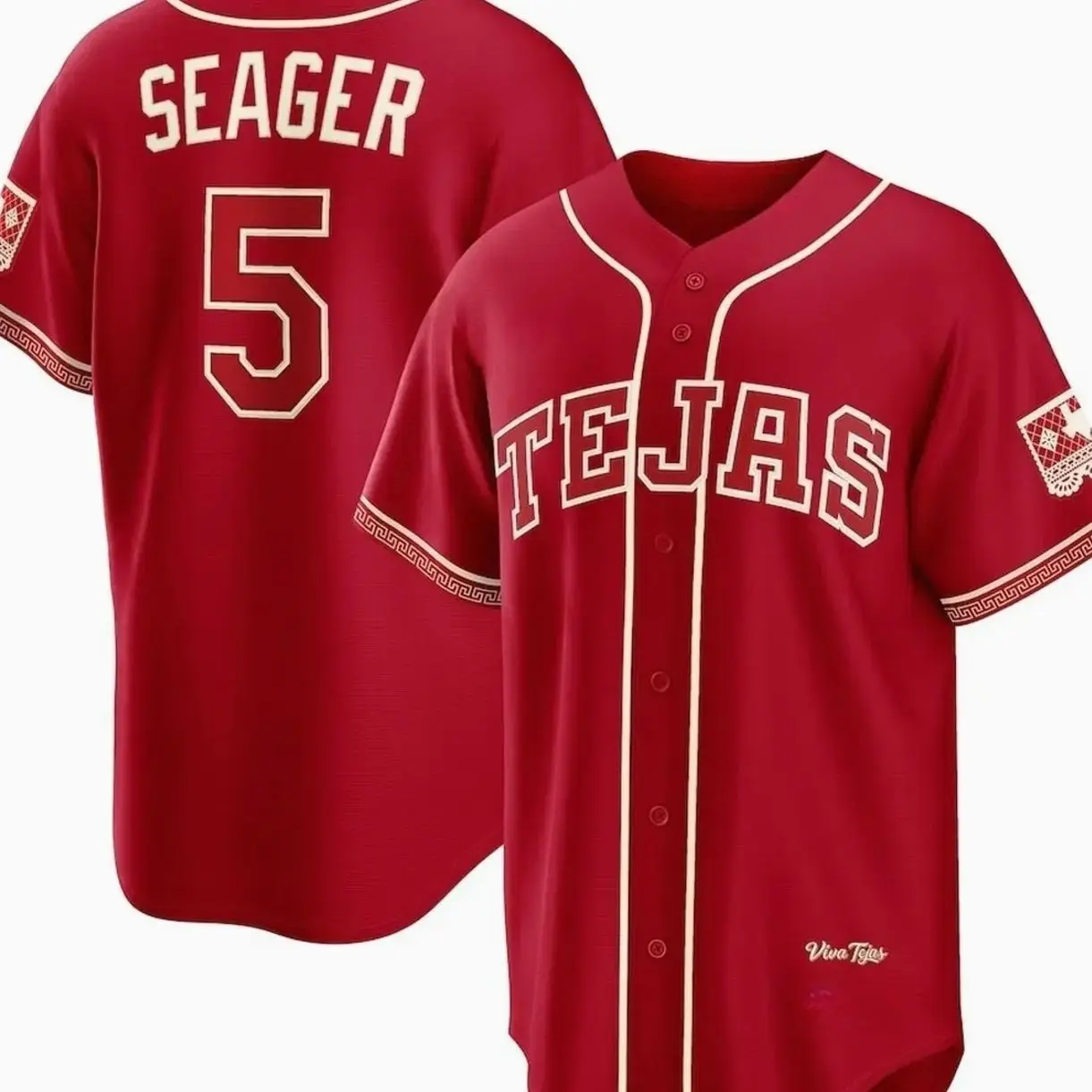 Unisex Baseball Tejas USA Seager 5 2026 City Connect Stadium Jersey - Red