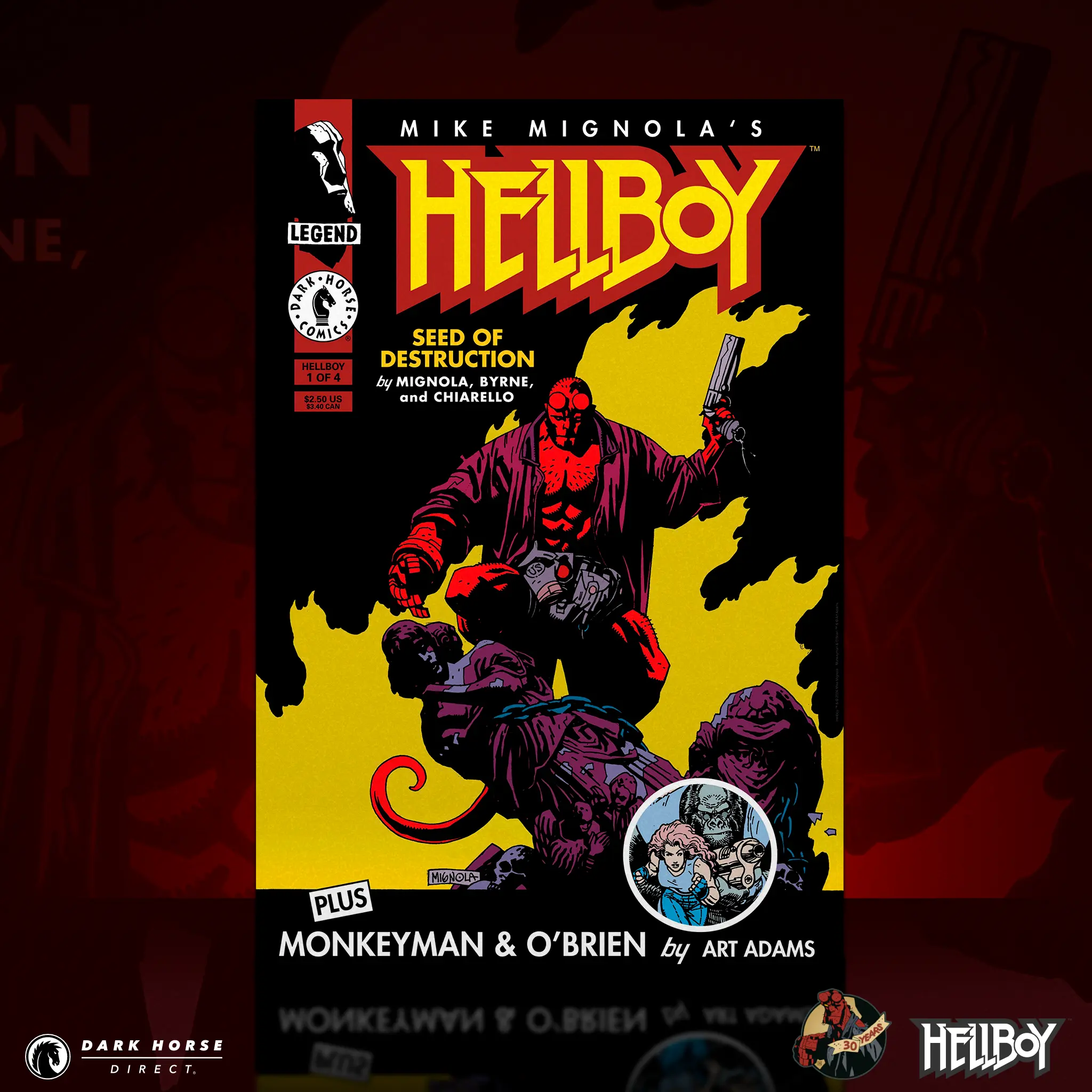 Hellboy 30th Anniversary: Seed of Destruction #1 Screenprint
