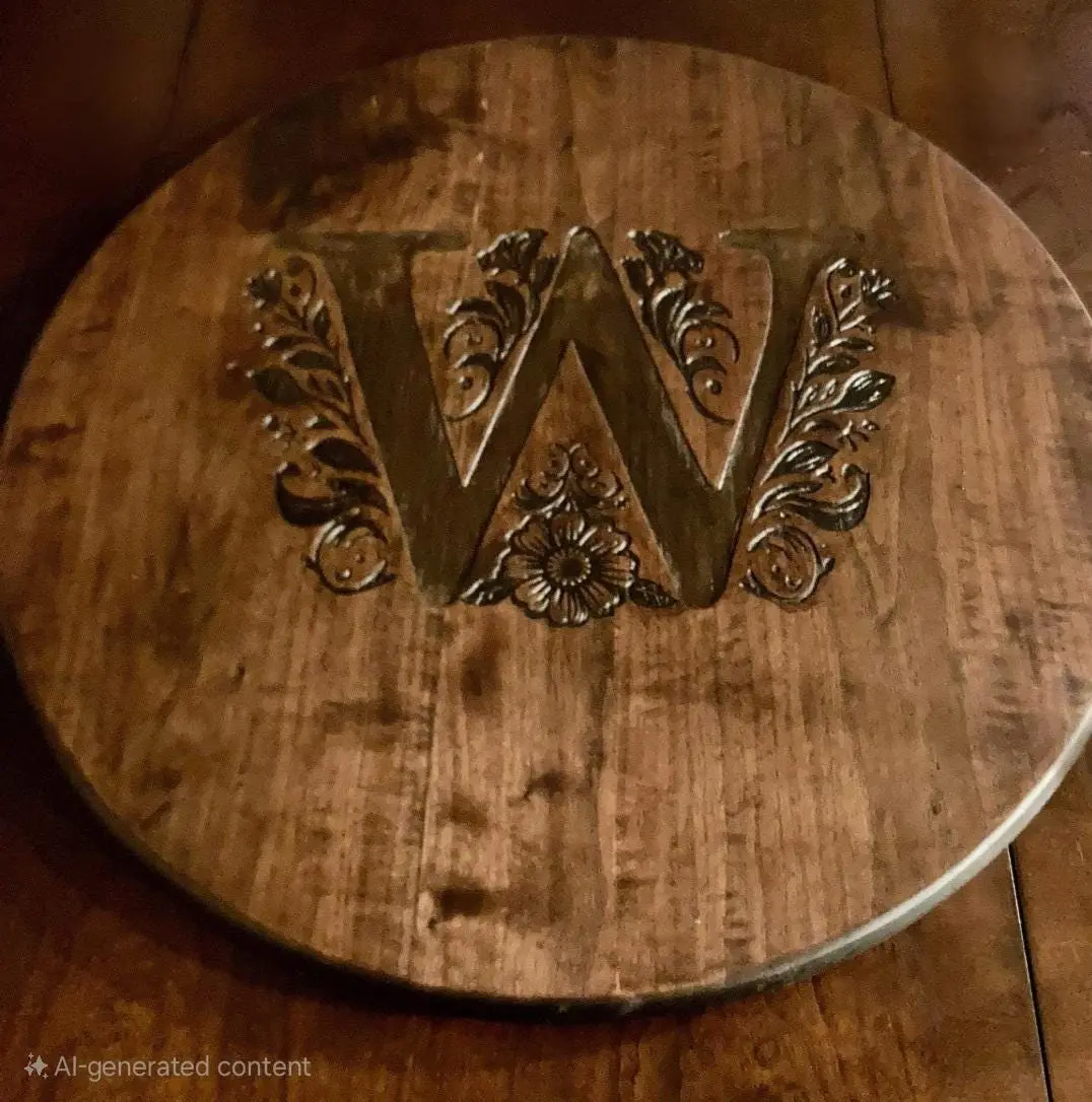 Lazy Susan Custom Premium hardwood lazy susan, Unique Design Engraved Personalized Gift, Perfect Housewarming Gift, Wedding Gift, Newlyweds Anniversary
