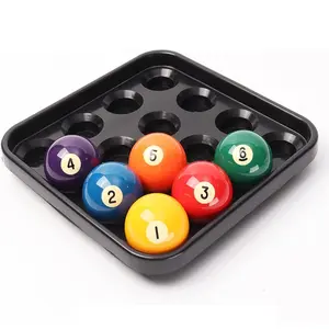 Standard American Pool Rack for 16 Balls, 2 1/4 Inch Plastic Billiard Carry Tray, Perfect for Pool Tables, Billiard Accessories