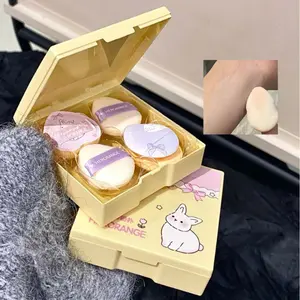 1 Set Thumb Makeup Sponge Kit, Velvet Foundation Sponge, Setting Powder Highlighter, Wet Dry Use, Includes Packaging Box, Puff Sponge
