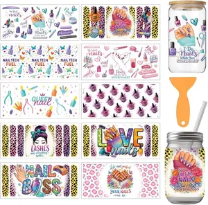 Stylist UV DTF Stickers | UV Direct to Film | UV Stickers | 16oz tumbler wraps  | 10 Pack