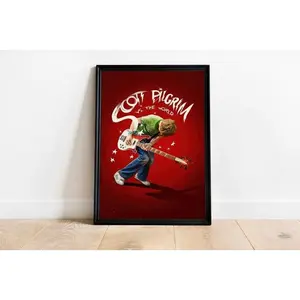 [Sale Off Up To 57%] [No Frame] Scott Pilgrim Movie Poster Retro Minimalist Wall Art