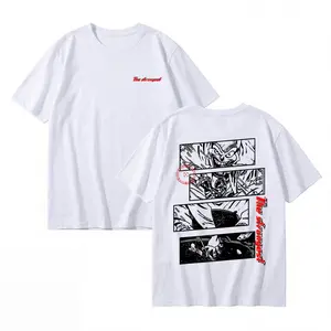 MoodTees Japanese Anime Graphic T-Shirt – White Short Sleeve Tee, Otaku Style Print Shirt, 100% Cotton, Soft Breathable Fabric, Comfortable Relaxed Fit, Trendy Streetwear, Casual Everyday Wear, Perfect for Anime Fans, Layering & Gifts