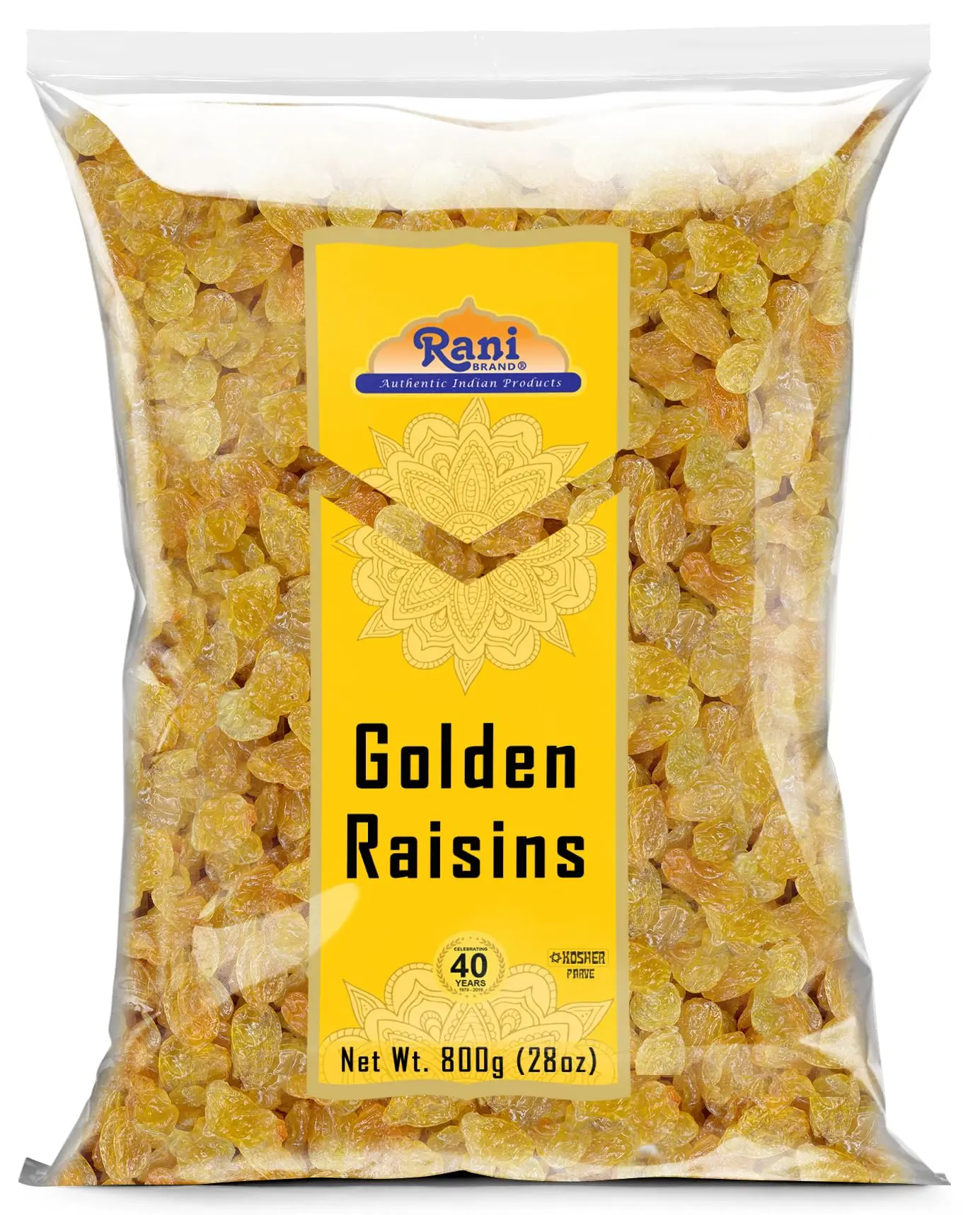 Rani Golden Raisins 28oz (800g) ~ All Natural | Gluten Friendly | NON-GMO | Vegan | Product of USA