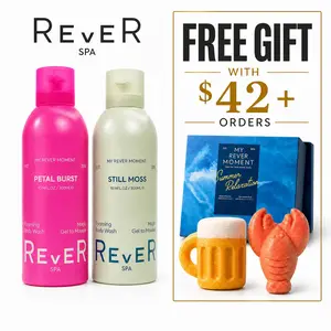 [FREE Gift Box with $42+ Orders] REVER SPA Gel-to-Foam Body Wash - Instant Lathering Shower Gel, Hydrating & Deep Cleansing Whipped Foam, Long-Lasting Luxury Fragrance, Self-Care Essential for Dry & Sensitive Skin, Refreshing Home Spa Body Care Scent