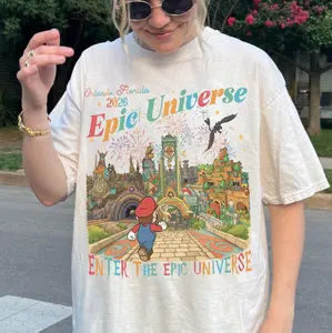 WDW Retro Epic Universe Shirt, Family Universe Park Trip 2026 Shirts, WDW Orlando Park Epic Universe Shirts