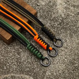 Men Women Paracord Lanyard Backbag Metal Spring buckle Layard With High Quality Mulyiple Use Lanyard For EDC Knife Key