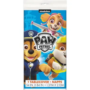 Paw Patrol Plastic Table Cover 54"x84"