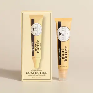 Dionis Goat Milk Skincare Milk & Honey Goat Butter Lip Mask for Deep Hydration with Sheer Tint