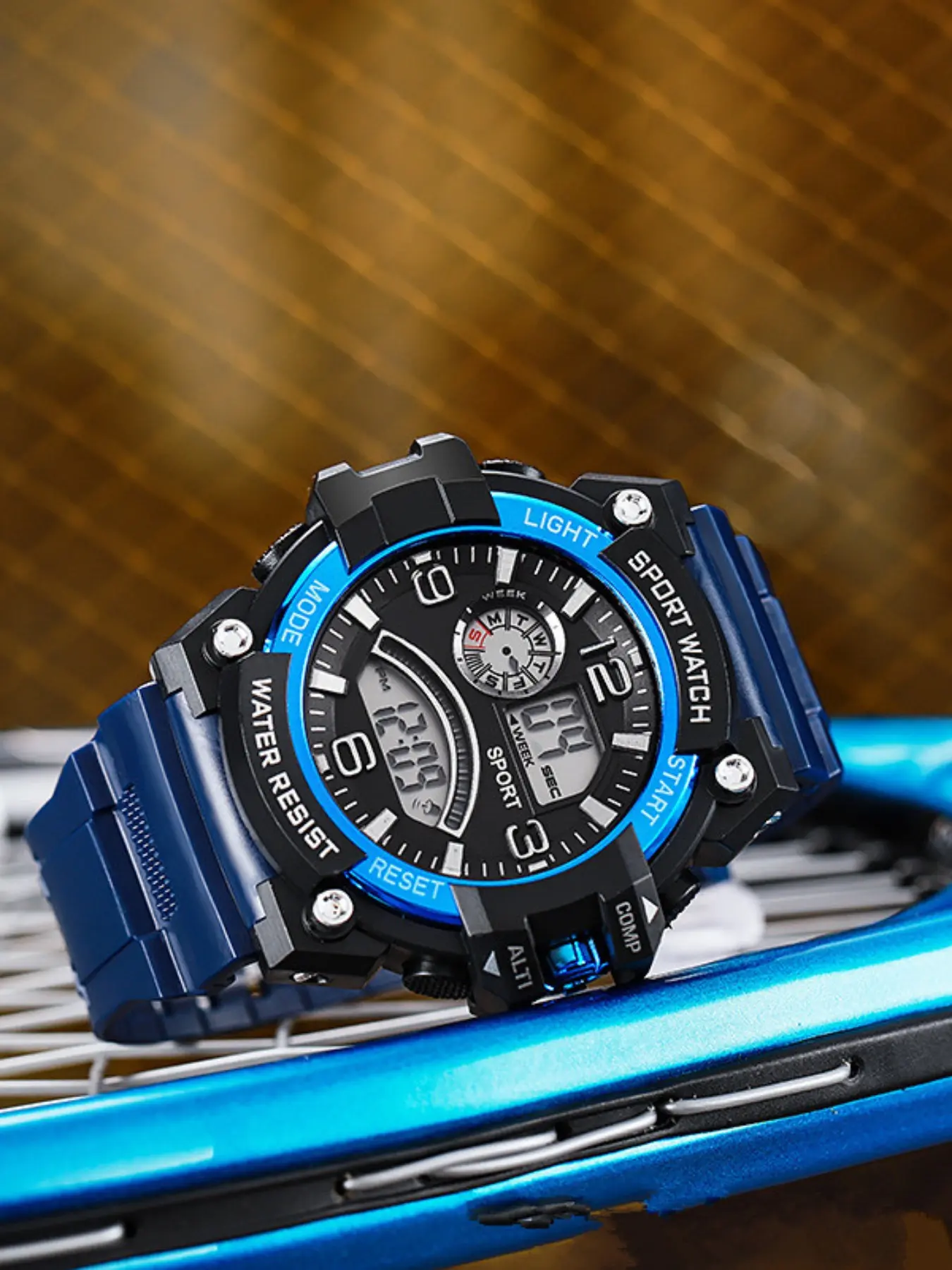 New Fashion Trendy Multifunctional Electronic Watch Outdoor Casual Style Unisex Student Alarm Clock, Sports Watches for Men & Women Digital Wristwatch
