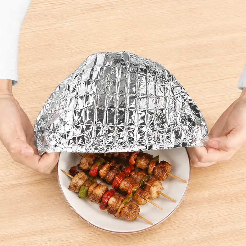 Home dining table & food container aluminum foil heat-retaining cover, kitchen food insulation and freshness keeping, high-quality aluminum foil.