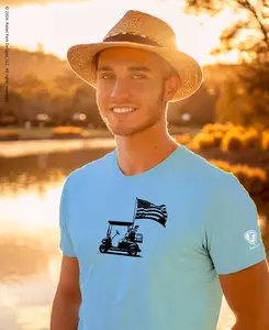 Patriotic Golf T-Shirt | Funny Golf Tee