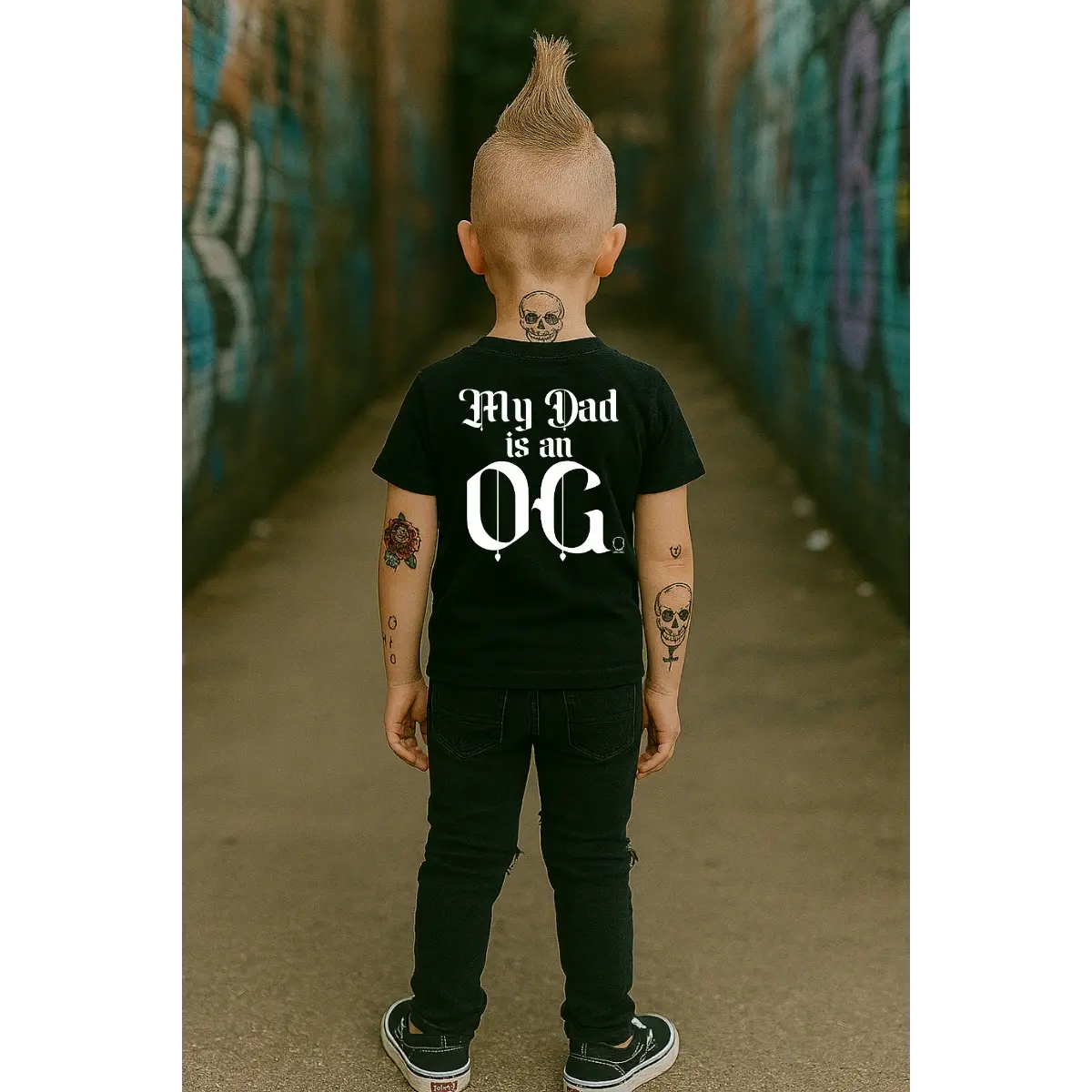 MY DAD IS AN OG BLACK TEE- YOUTH