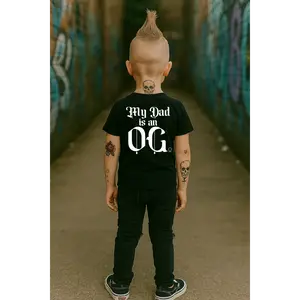 MY DAD IS AN OG BLACK TEE- YOUTH