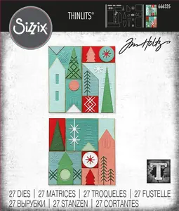 Sizzix - Tim Holtz - Thinlits Dies - Holiday Blocks