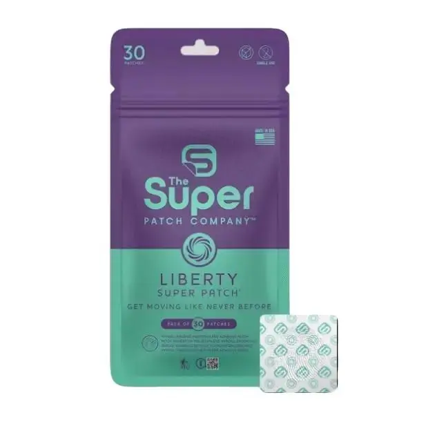 The Super Patch Company –  Vibrotactile Technology (VTT) – Hypoallergenic, Non-Invasive, Single-Use – 30 Count