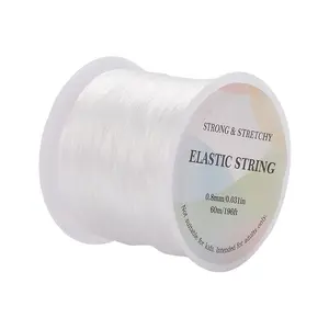 1 Roll Of 0.8mm Elastic Thread (about 2362.2 inch) Suitable For DIY Jewelry Bracelet Necklace Making -Beading Cords & Threads
