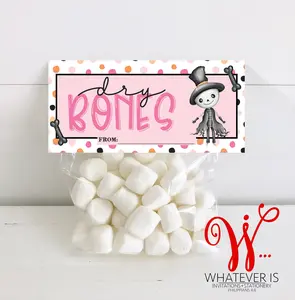 Halloween Treat Bag • Girl Pink Dry Bones Christian