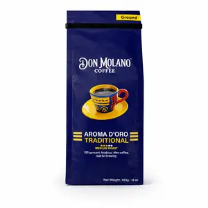 Don Molano Aroma D ORO 454 g Medium Roast Ground Coffee Beans for General Use