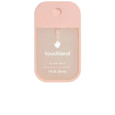 Touchland Glow Mist Revitalizing Hand Sanitizer Hand Gel - 70% Alcohol, Vegan Rosewater Scent, Hydrating Moisturizing Spray, Mini Toiletries for Purse, Travel-Sized Hydrate & Moisture Boost Bottle