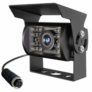 AHD 1080P HD Backup Camera, IP69 Waterproof IR Night Vision Wide View Angle Reversing Rear View Camera with GX12 M12 4 Pin Connector for Monitor, for RV Truck Trailer Pickup Camper Bus Van Tractor