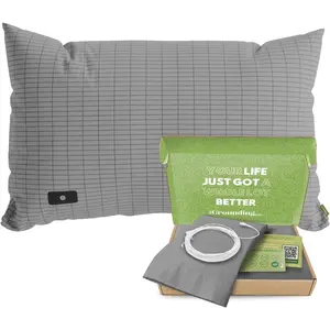 Grounding Pillow Case – King Size 20x37in– Premium Fabric Blend – Organic Egyptian Cotton & Silver-Infused Threads – Pillow Cover for Sleep & Recovery