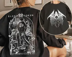 Sleep Token Double Sides Shirt, Reaper Angel T-shirt, Vintage Sleep Token The Night Belongs To You Hoodie, Sleep Token Tour Merch, Gifts For Fan Men Women