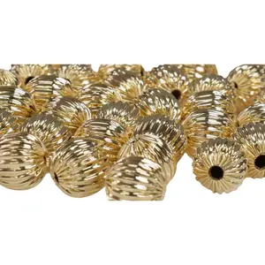 18K/14K Gold Filled Look,Round Beads, Watermelon Ball, Sizes 4mm, 6mm, 8mm,10mm Spacer Findings Jewelry USA Seller and Wholesale 12 PCs/PK