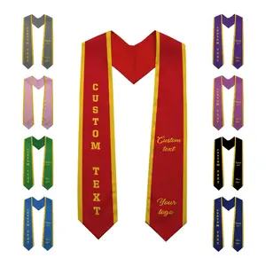 Custom Text & Logo Graduation Stole - Class of 2026 Sash gift for friends