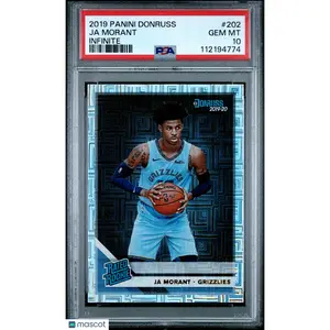 2019 PANINI DONRUSS INFINITE #202 JA MORANT RC GRIZZLIES PSA 10