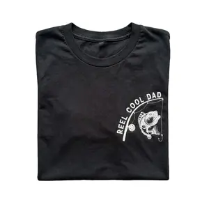 Reel Cool Dad Embroidered Tee - Fathers Day Gift - Mens Shirt- Fishing Lovers Shirt - Cool Gift for Dads