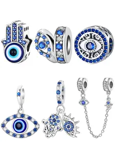 Evil Eye Design Charms, Fashionable Jewelry Making Accessories for Women & Men, Trendy All-match & Exquisite Jewelry for Birthday Gift