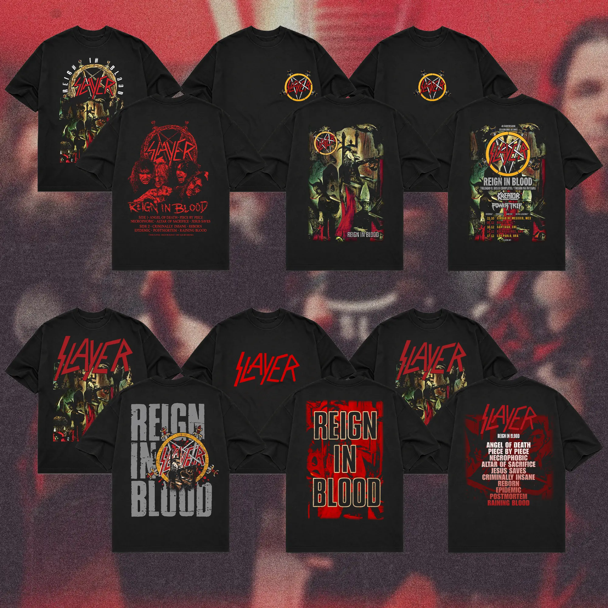 [COLLECTION] Slayer Band Tour T-Shirt, Old School Thrash Metal Graphic Tee, Hellfire Skull Heavy Metal Shirt, Dark Occult Rebellion Aesthetic Tee, Distressed 80s Speed Metal Graphic T-Shirt, Gift for Metalheads, Unisex Rock Shirt for Men & Women