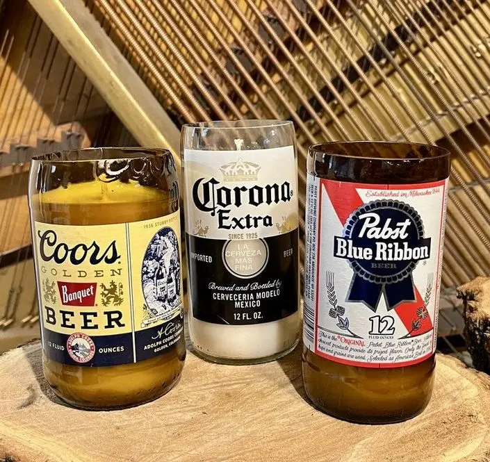 Beer Bottle Candles, (Bottles sold individually) Beer Bottle Candles, (Bottles sold individually)