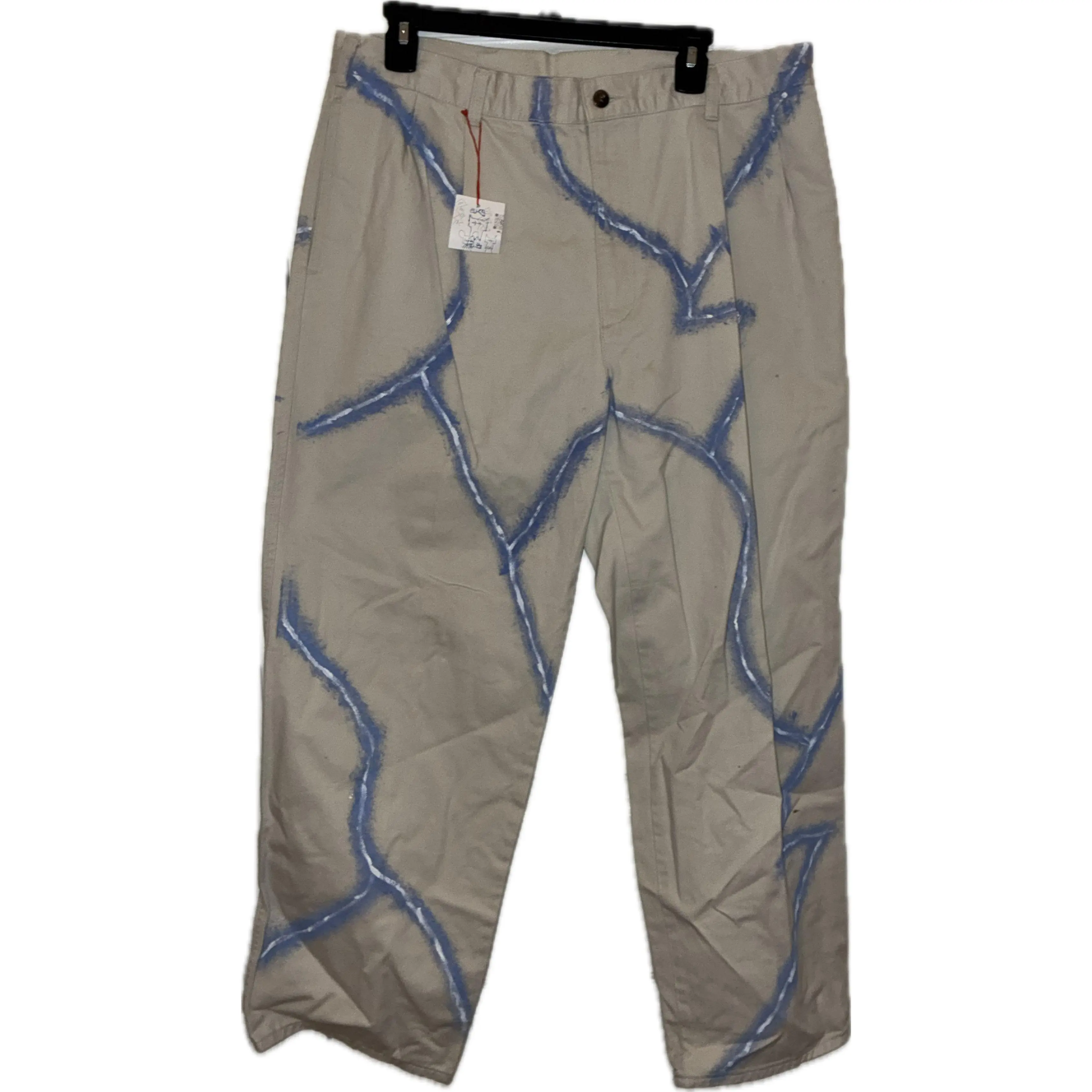 Men's Dress Pants - Custom Artwork, Hand Painted, Slacks, W36, Inseam 29"