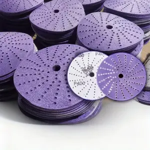50pcs Ceramic Film Sanding Discs, 6 Inch 15.5cm Durable Coating, Efficient Grinding Set for Wood Polishing & Finishing, Tool Accessories
