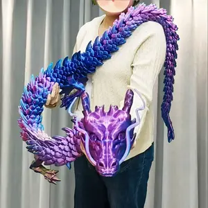 3D Printed 150cm Dragon Model, Giant Chinese Dragon Desktop Decoration, Unique Home Office Decor, Creative Gift for Various Occasions, Collectible Figurines