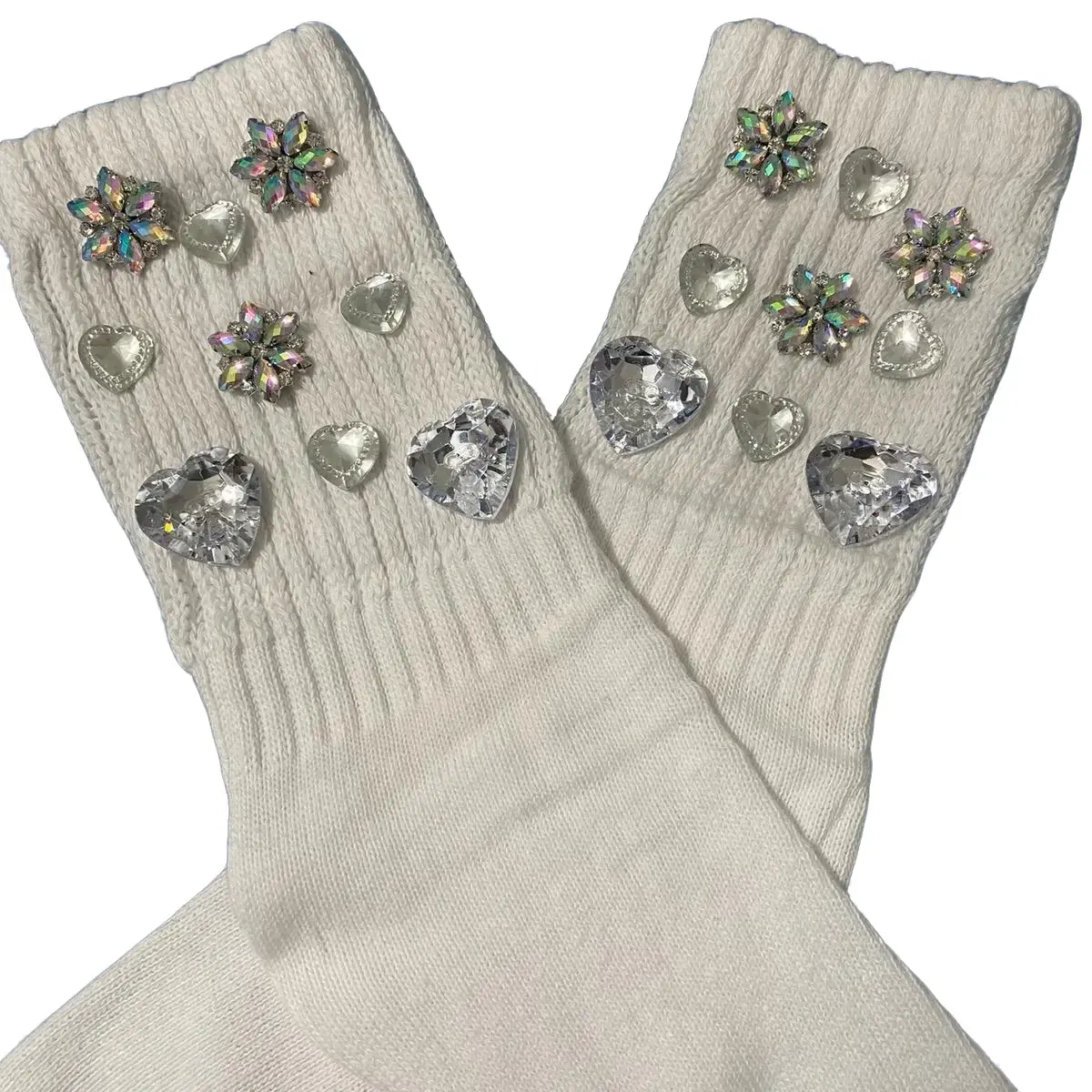 Trending Women's Slouch Socks with Charms - Womenswear