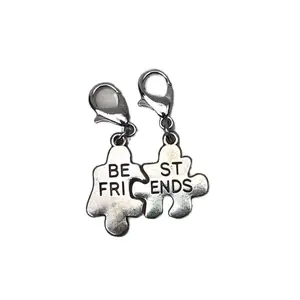 Best Friends Puzzle Piece Sneaker Charm Roller skate Charm set