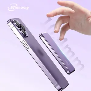WINSWAY Ultra-Thin Magnetic Power Bank 5000mAh Wireless 4 Inch Portable Pocket Charger for iPhone Series Card Smartphone Power Bank - Chargeable