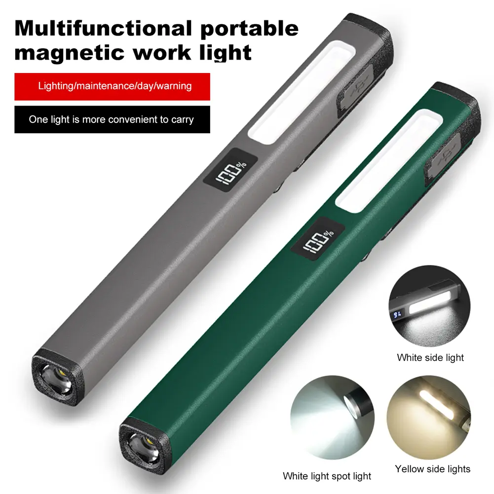 Mini Nursing Flashlight with Pen Clip Work Inspection Flashlight 120LM Medical Pen Pupil Lamp 400mAh for Nursing Student