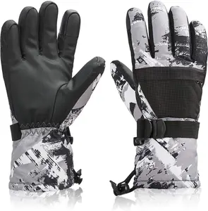 Ski Snowboard Gloves, Waterproof Winter Warm Gloves, Cold Weather Touchscreen Snow Gloves for Mens, Womens, Kids Skiing,Snowboarding