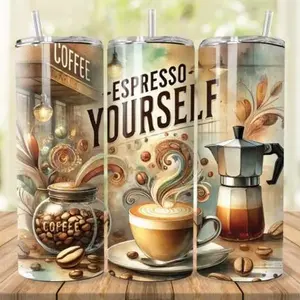 Espresso yourself | 20oz sublimation tumbler transfer print out tumblers