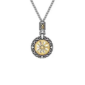 Collar Vegvísir Nórdico – Amuleto de Protección y Guía Espiritual