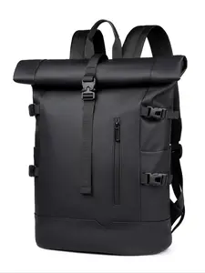 Men's Large Capacity 40L Business Backpack, Stylish Waterproof Laptop Bag for 17 Inch Laptops, Ideal for Camping & Commuting