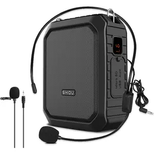 Voice Amplifier with Lapel Mic/Microphone Headset-18W IPX5  Megaphone Speaker Pa System,  5.0 Portable Microphone and Speaker for Teachers  Tour Guide 800